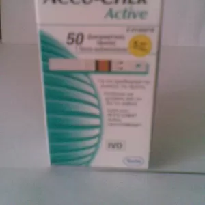 Тестовые полоски для глюкометров Accu-Chek Active 50 шт.