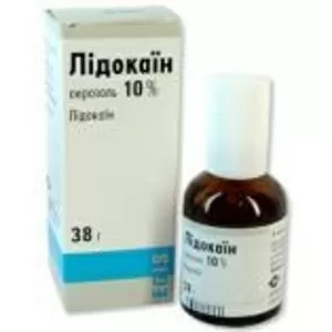 Лидокаин аэрозоль 10% 38мл