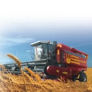 Услуги по уборке урожая комбайнами.