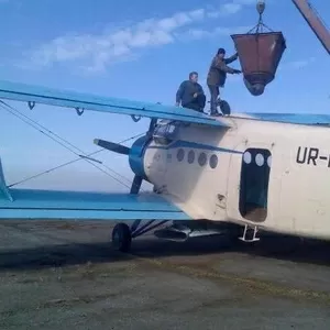 Авіавнесення аміачної селітри та КАС-32 вертоліт літак Ан-2