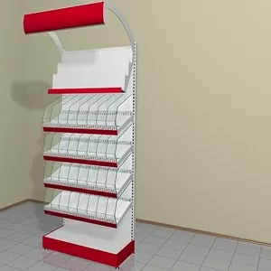 Кондитерские прилавки и стеллажи металлические.
