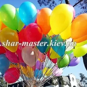 Гелиевые воздушные шары в Киеве,  оформление свадьбы шарами.
