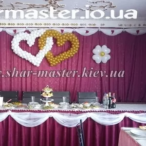 Воздушные шары (Киев),  шарики с гелием на свадьбу Киев,  доставка шаров