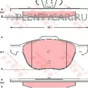 Гальмівні колодки дискові - VOLVO C30/C70 II/S40 II/V50