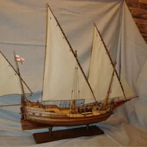 Продам модель - копию парусного судна 18 века(Pinca genoveza)