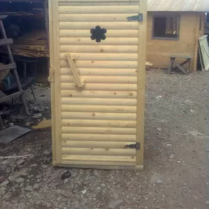 Туалет деревянный