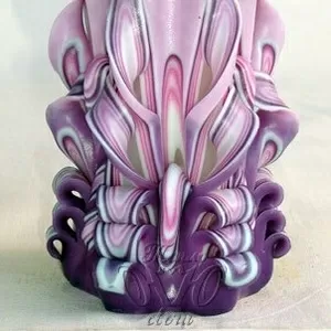 Резные свечи ручной работы