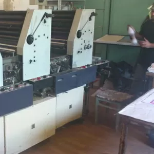 2-х красочная печатная офсетная листовая машина форматом В3