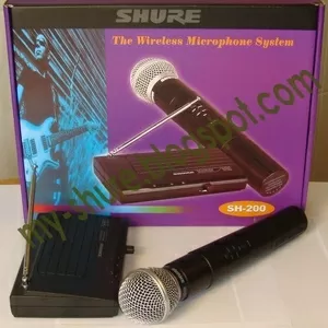 Радиосистема Shure SH-200 купить Киев один радио микрофон - Цена 240 г