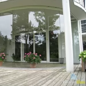 Безрамное остекление ресторанов,  беседок от производителя PanoramGlass