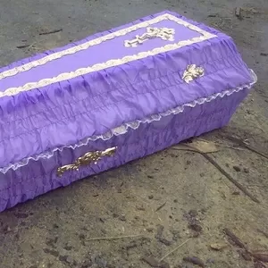 Гробы обитые тканью