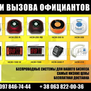 Кнопка вызова официанта,  Система вызова официантов,  вызов персонала