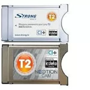 САМ модуль DVB-T2 фирм Strong и Romsat