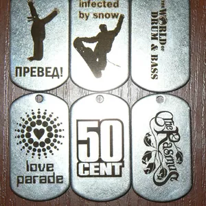 Лазерная гравировка на металле,  пластике,  стекле.  