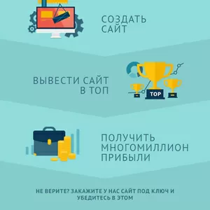 Создание и оптимизация сайтов. Все виды сайтов + хостинг в подарок 