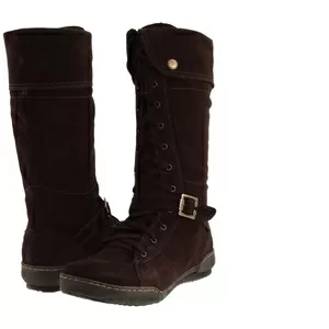 Сапоги  женские зимние замшевые новые коричневые  р. 41(US10)