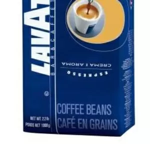 Зерновой кофе  Lavazza Crema e Aroma  (синяя) .  