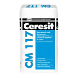 Эластичный клей для любых видов плитки Ceresit CM 117 (Церезит СМ 117