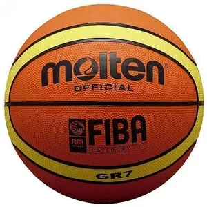 Мяч баскетбольный резиновый №7 MOLTEN BGR7 акция