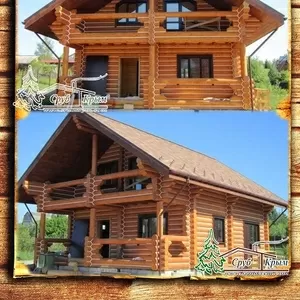 Возвести коттедж из сруба оцилиндрованного 170 м² в Крыму
