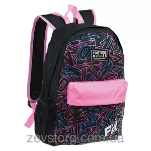 Рюкзак для девочки с малиновыми вставками