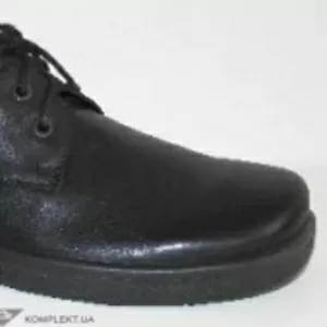 Туфли МИШЕЛЬ,  на шнурках,  кожа,  ПУподошва,  черные