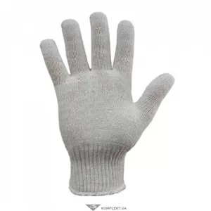 Перчатки трикотажные,  10кл,  39г,  БЕЛАЯ,  р.10