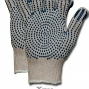 Перчатки трикотажные с ПВХ,  усиленные,  7кл,  60г,  р.10