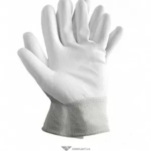 Перчатки нейлоновые АГАТ с ПУ покрытием,  RTEPO,  белый