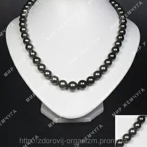 Ожерелье из черного морского жемчуга