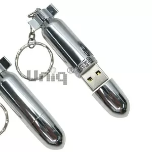 USB Flash Uniq ТОРПЕДА глубоководная серебро [металл]
