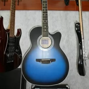 Новая Акустическая Гитара Leo Tone L-01 Синяя