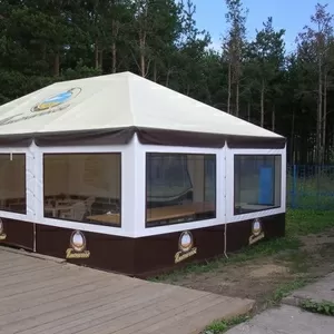 Шатры сборно-разборные больших размеров.