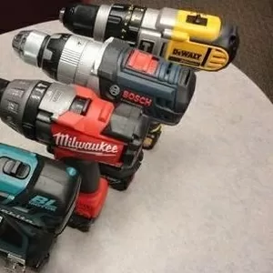 Безщеточный шуруповерт Milwaukee,  Dewalt,  Bosch.