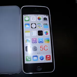 Силиконовый матовый белый TPU чехол iPhone 5C