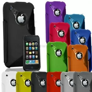 S Line качественный силиконовый чехол для iPhone 3G,  iPhone 3Gs