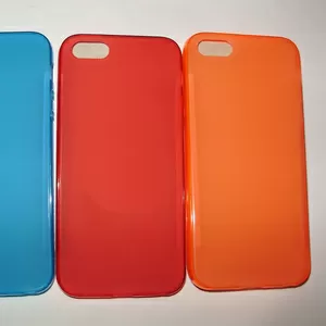 Стильный силиконовый цветной TPU чехол iPhone 5 5S