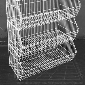 Торговые корзины. Напольные корзины. Торговые полки