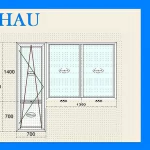 Металлопластиковые  окна Rehau
