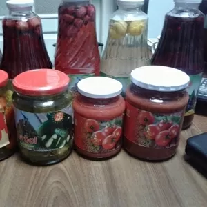 Компоты,  томатная паста,  консерв огурцы и помидоры