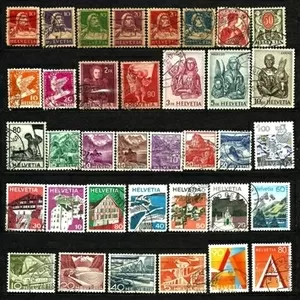 Продам почтовые марки Швейцарии.