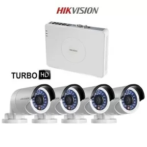 Комплект Turbo HD Видеонаблюдения Hikvision DS-J142I/7104HGHI-E1