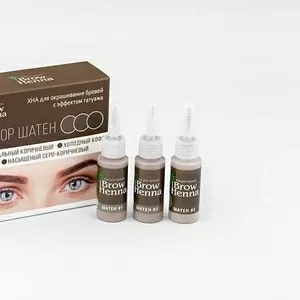 Хна для бровей Brow Henna с эффектом татуажа.