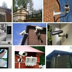 Установка видеонаблюдения,  сигнализации,  домофонов для предприятий