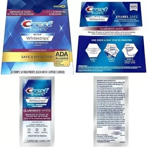 Отбеливающие полоски Crest 3D White Luxe Whitestrips Glamorous White-USA