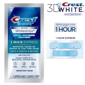 Экспресс отбеливание зубов Crest 3D White Whitestrips 1 Hour Expess-оригинал USA