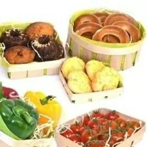Корзинки из шпона,  упаковка натуральна