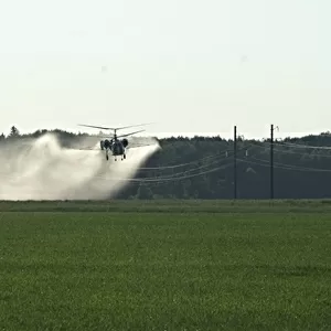 Внесение КАС-32 - агрохимические услуги вертолётами