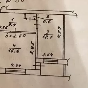 Продам квартиру 52 м2 по проспекту Дзержинского