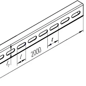 Швеллер перфорированный К225